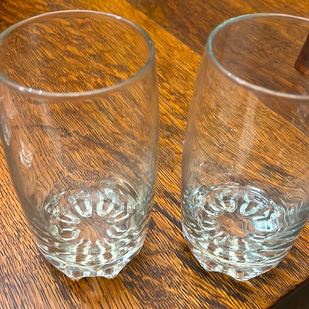 Highball glasses set of two, made and stamped Italy.